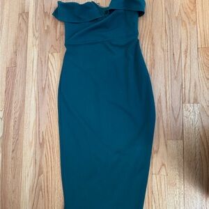 Lulu's Strapless Green Dress